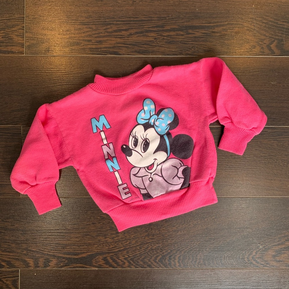 Vintage Kid’s Minnie Mouse Disney Sweater in Pink